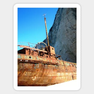 Zakynthos Shipwreck Sticker